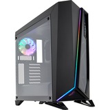 Corsair SPEC-Omega RGB Tower-behuizing Zwart | 2x USB-A 3.2 (5 Gbit/s) | 2x Audio | Window-kit