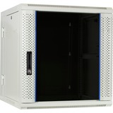 DSI 12U witte wandkast (kantelbaar) met glazen deur - DS6612W-DOUBLE server rack Wit, 600 x 600 x 635mm
