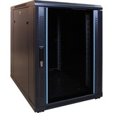 DSI 15U mini serverkast met glazen deur - DS6815 server rack Zwart, 600 x 800 x 770mm