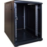 DSI 15U mini serverkast met glazen deur - DS6815 server rack Zwart, 600 x 800 x 770mm