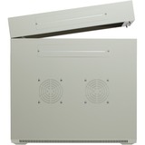 DSI 15U witte wandkast (kantelbaar) met glazen deur - DS6615W-DOUBLE server rack Wit, 600 x 600 x 770mm