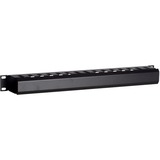 DSI 1U 19 inch metalen kabelgoot met schuifbedekking DS-1902 kabelkanaal Zwart
