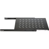 DSI 1U Uitschuifbaar legbord voor 800 mm diepe serverkasten - DS-UH80 inlegrooster Zwart, 482 x 550 x 44 mm