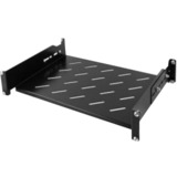 DSI 1U Verstelbaar legbord voor 350 mm tot 600 mm diepe serverkasten - DS-FO60 inlegrooster Zwart