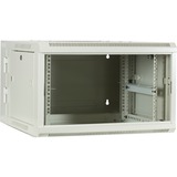 DSI 6U witte wandkast (kantelbaar) met glazen deur - DS6606W-DOUBLE server rack Wit, 600 x 600 x 368mm