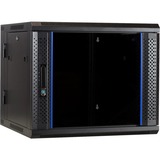 DSI 9U wandkast (kantelbaar) met glazen deur- DS6609-DOUBLE server rack Zwart, 600 x 600 x 500mm