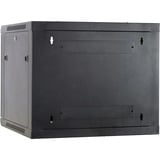 DSI 9U wandkast met glazen deur - DS6609 server rack Zwart, 600 x 600 x 500mm