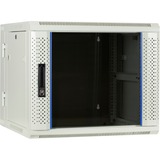 DSI 9U witte wandkast (kantelbaar) met glazen deur - DS6609W-DOUBLE server rack Wit, 600 x 600 x 500mm