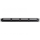 DSI CAT5e UTP patchpaneel - 24 poorts Zwart
