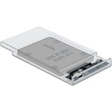 DeLOCK Externe behuizing voor 2,5" SATA HDD/SSD Transparant, 42621