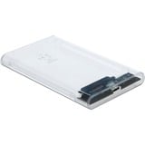 DeLOCK Externe behuizing voor 2,5" SATA HDD / SSD met SuperSpeed USB 10 Gbps (USB 3.1 Gen 2) Transparant