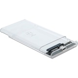 DeLOCK Externe behuizing voor 2,5" SATA HDD / SSD met SuperSpeed USB 10 Gbps (USB 3.1 Gen 2) Transparant