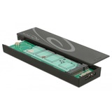 DeLOCK M.2 SSD 42/60/80 > SuperSpeed USB 10 Gbps (USB 3.1 Gen 2) Typ Micro-B female externe behuizing Zwart, Micro-USB-B 3.1