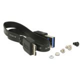DeLOCK M.2 SSD 42/60/80 > SuperSpeed USB 10 Gbps (USB 3.1 Gen 2) Typ Micro-B female externe behuizing Zwart, Micro-USB-B 3.1