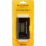 DeLOCK Power supply tester III meetapparaat Zwart