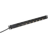 Digitus 8-voudige stekkerdoos DN-95401 Zwart/aluminium