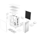 Fractal Design Define 7 Compact midi tower behuizing Wit | 4x USB-A | 1x USB-C | Tempered Glass
