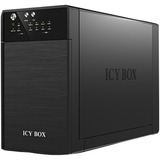 ICY BOX IB-RD3620SU3 externe behuizing Zwart