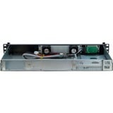 Inter-Tech 1U K-126L rack behuizing Zwart | 2x USB-A