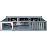 Inter-Tech 2U-20248 rack behuizing Zwart | 2x USB-A