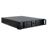 Inter-Tech 2U-2098-SL Serverbehuizing Zwart | 2x USB-A 2.0
