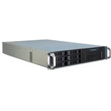 Inter-Tech 2U 2406 rack behuizing Zwart | 2x USB-A