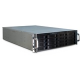 Inter-Tech 3U 3416 rack behuizing Zwart | 2x USB-A