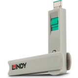 Lindy USB Type C port Blocker beveiliging Groen, 4 stuks