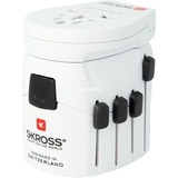 SKROSS Reisadapter PRO World met USB reisstekker Wit