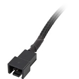 Sharkoon 5,25" 4-pin (male) naar 5,25" 4-pin (female) + 2-pin koeler (male) adapter Zwart, 30 centimeter