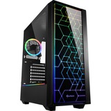Sharkoon RGB LIT 100 Tower-behuizing Zwart | USB 3.2 | Window-Kit