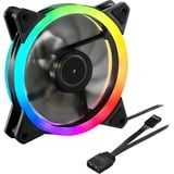 Sharkoon SHARK Blades RGB Fan case fan Zwart,  3-pin aansluiting