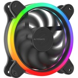 SilentiumPC Corona HP EVO ARGB 120 mm case fan Zwart, 3-pins fan connector