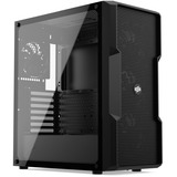 SilentiumPC Regnum RG6V TG Tower-behuizing Zwart | 2x USB-A 3.2 (5 Gbit/s) | 2x Audio | Window-kit