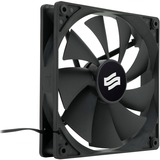 SilentiumPC Zephyr 140 case fan Zwart, 3-pins fan connector