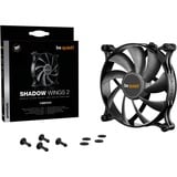 be quiet! Shadow Wings 2 case fan Zwart, 140 x 140 x 25 mm