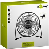 goobay 8" USB-ventilator Zwart