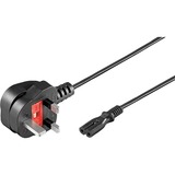 goobay Voedingskabel UK 1,8m Zwart