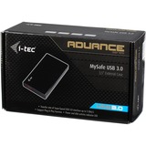 i-tec MySafe Advance Black 3.5" USB 3.0 externe behuizing Zwart