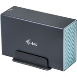 i-tec MySafe USB 3.0 / USB-C externe behuizing Zwart, met RAID 0/1/JBOD ondersteuning