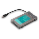 i-tec MySafe USB-C 3.1 Gen. 2 Easy 2.5" externe behuizing Grijs/transparant