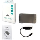 i-tec MySafe USB-C 3.1 Gen. 2 Easy 2.5" externe behuizing Grijs/transparant