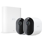 Arlo Pro 3 set beveiligingscamera Wit, 2 stuks + SmartHub