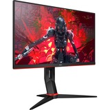 AOC 24G2ZU/BK 24" gaming monitor Zwart/rood, HDMI, DisplayPort, Sound, 240Hz