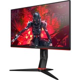 AOC 24G2ZU/BK 24" gaming monitor Zwart/rood, HDMI, DisplayPort, Sound, 240Hz