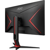 AOC 24G2ZU/BK 24" gaming monitor Zwart/rood, HDMI, DisplayPort, Sound, 240Hz