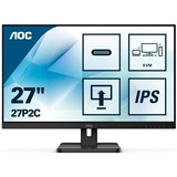 AOC 27P2C 27" monitor Zwart, HDMI, DisplayPort, 4x USB-A 3.2 (5 Gbit/s), USB-C