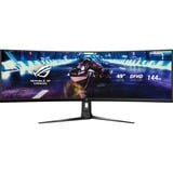 ASUS ROG Strix XG49VQ 49" Curved UltraWide gaming monitor Zwart, 2x HDMI, DisplayPort, USB-A 3.2 (5 Gbit/s), 144 Hz