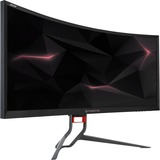 Acer Predator Z35P 35" Curved UltraWide Gaming Monitor Zwart/rood, HDMI, DisplayPort, 3x USB-A 3.2 (5 Gbit/s)