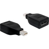 DeLOCK Mini-DisplayPort 1.2 naar DisplayPort adapter Zwart